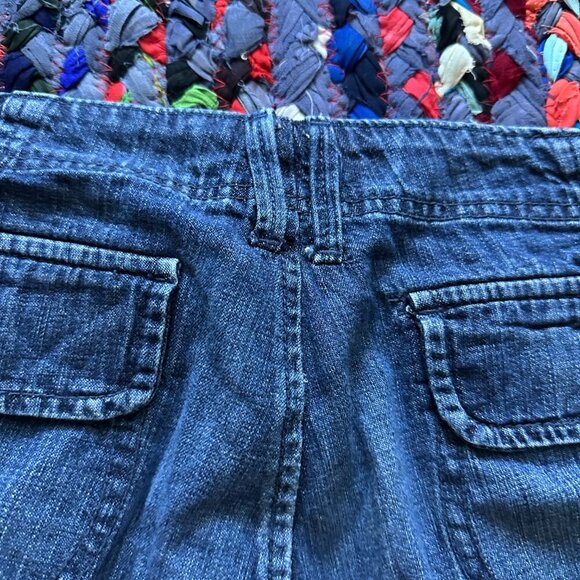 Y2K Old Navy Blue Jean Denim Bermuda Shorts Women's Size 6 Summer Vacay Beach - Picture 10 of 16